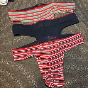 Jockey Briefs Set with Stripes and Solids